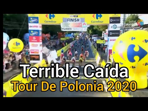 Terrible Caída Tour De Polonia 2020 - Caída en el Sprint