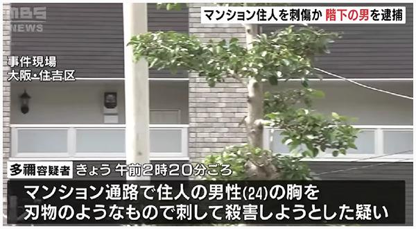 多禰茉奈都、大阪市住吉区の自宅アパートで男性とトラブル