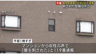 大治町三本木マンションで死亡母親(40)と、名古屋市立の中学2年生、娘（14）の動機