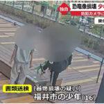 福井恐竜モニュメント破壊3人組 16歳男子高校生
